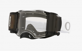 OAKLEY AIRBRAKE MX ROLL OFF GOGGLE TUFF BLOCKS WHITE / CLEAR - OO7046-C500