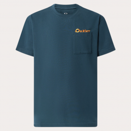 PÁNSKÉ TRIČKO - OAKLEY ENHANCE NEW RETRO TEE FLAG 1.0 OIL BLUE FOA406341-6LA-M